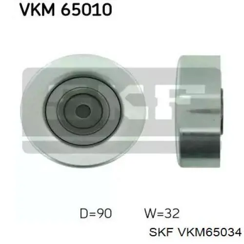 Купити VKM65034 SKF Ролик приводного ременя, паразитний