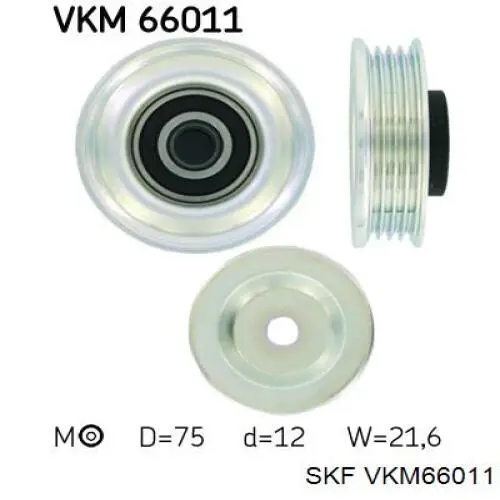 Купити VKM66011 SKF Натяжний ролик