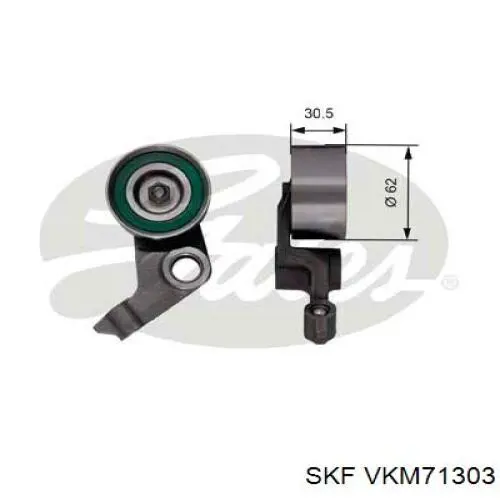 Ролик натягувача ременя ГРМ VKM71303 SKF