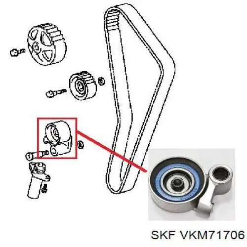 Натягувач ременя ГРМ Toyota 1350546080