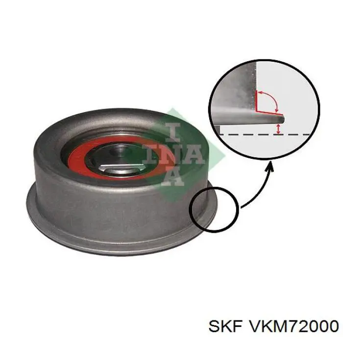 Ролик натяжителя ременя газорозподілу SKF VKM72000 ціна, від 10.83 USD