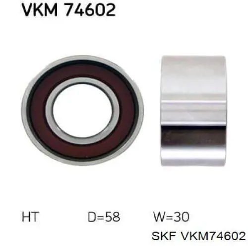 Ролик ременя ГРМ, паразитний SKF VKM74602 ціна, від 19.89 USD