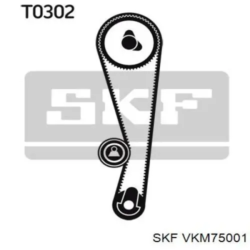 VKM75001 SKF ролик натягувача ременя грм