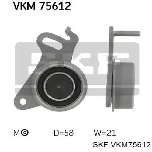 VKM75612 SKF ролик натягувача балансировочного ременя