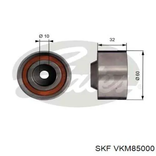 Ролик ременя ГРМ, паразитний SKF VKM85000 ціна, від 10.67 USD