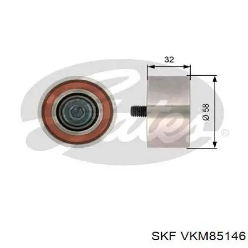 Ролик ременя ГРМ, паразитний SKF VKM85146 ціна, від 20.09 USD