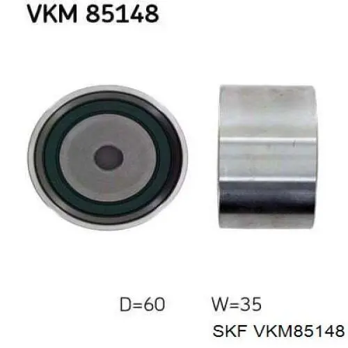 Ролик натягувача ременя ГРМ VKM85148 SKF