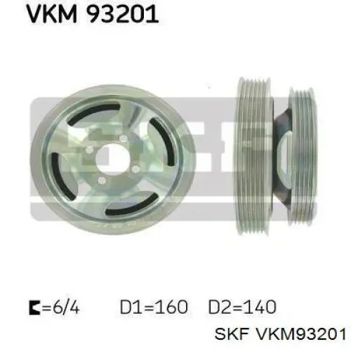 Шків колінвала VKM93201 SKF