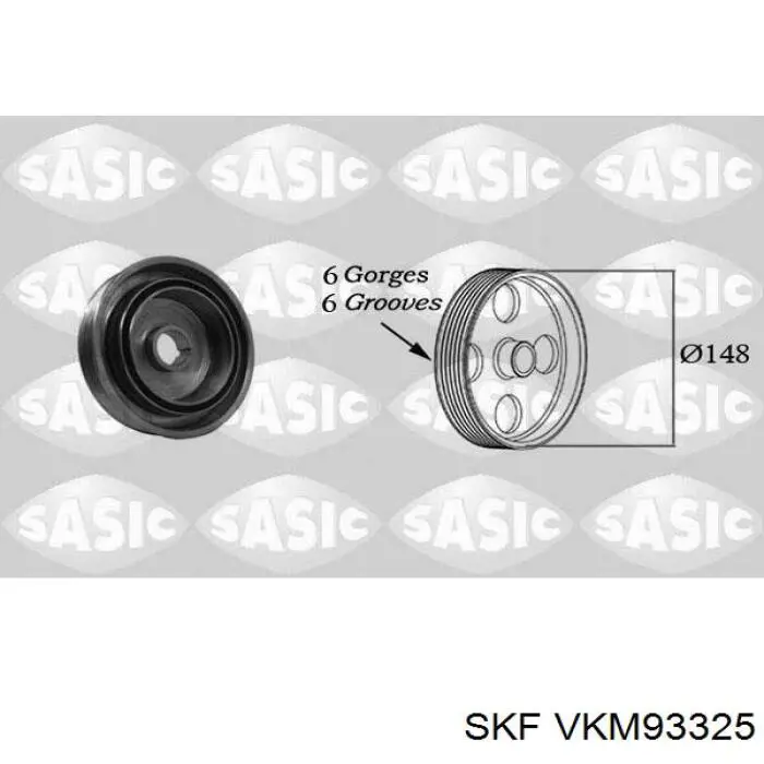 Шків колінвала VKM93325 SKF