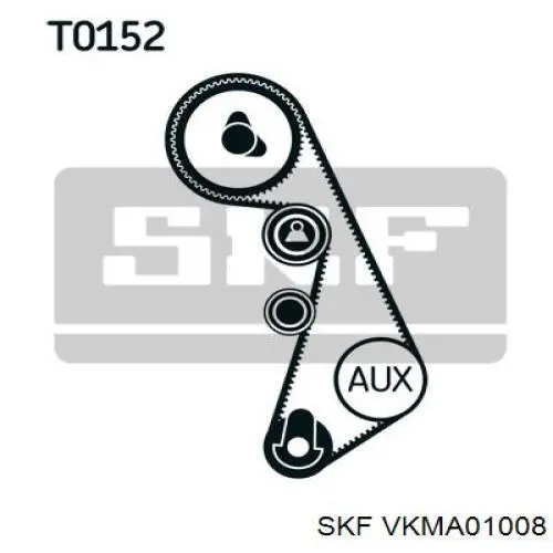VKMA01008 SKF Ремінь ГРМ, комплект