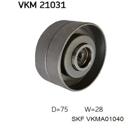 VKMA01040 SKF комплект грм