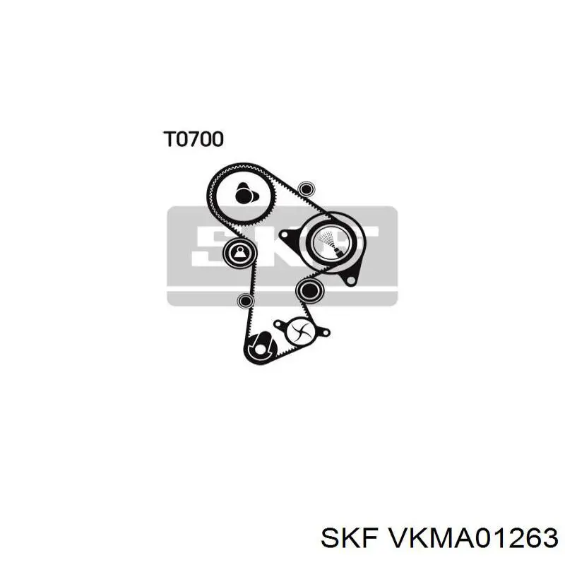 Комплект ГРМ SKF VKMA01263 ціна, від 132.51 USD