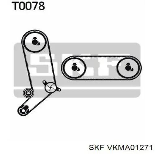VKMA01271 SKF комплект грм