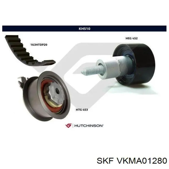 Комплект ГРМ SKF VKMA01280 ціна, від 60.56 USD