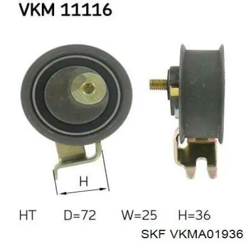 Купити VKMA01936 SKF ГРМ ремень
