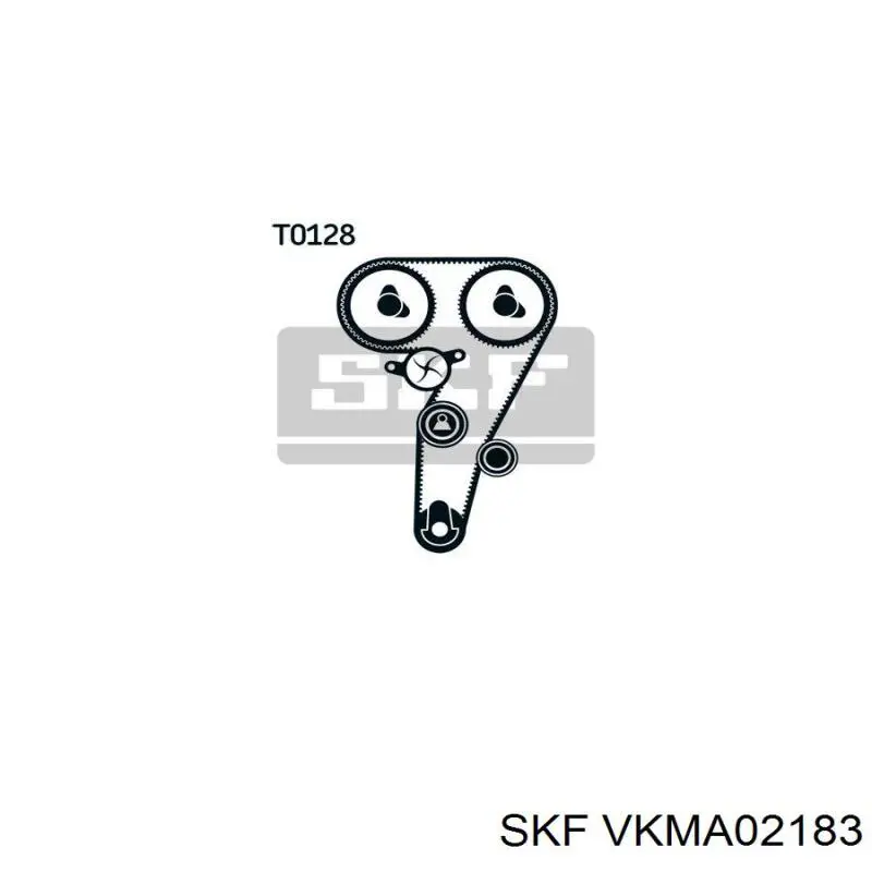 VKMA02183 SKF комплект грм