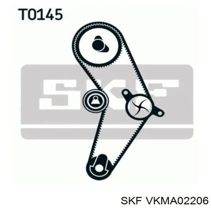 Комплект ГРМ SKF VKMA02206 ціна, від 38.69 USD