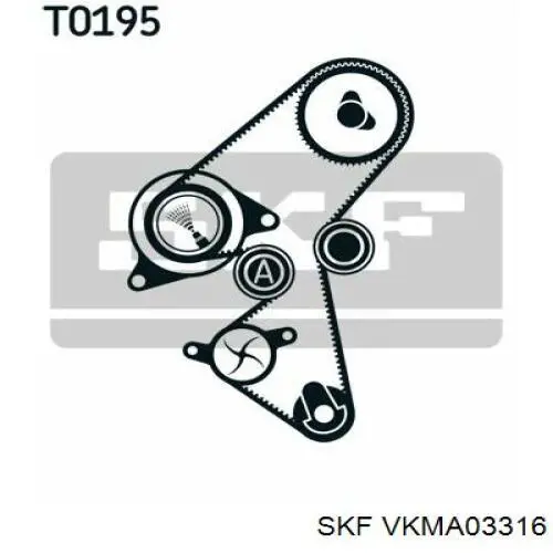 Комплект ГРМ VKMA03316 SKF