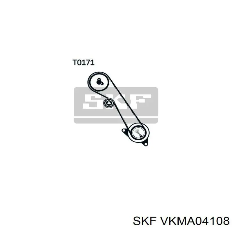 Купити VKMA04108 SKF ГРМ ремень