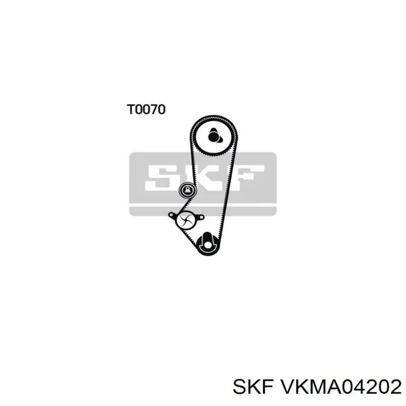 Купити VKMA04202 SKF ГРМ ремень