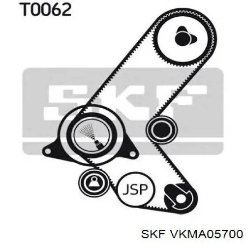 Комплект ГРМ SKF VKMA05700 ціна, від 77.35 USD