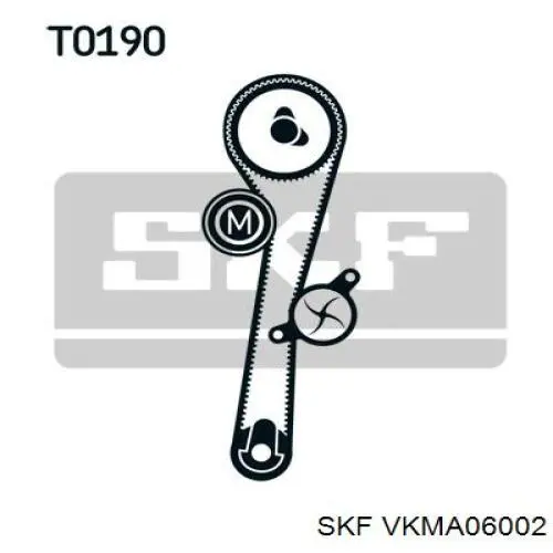 VKMA06002 SKF комплект грм