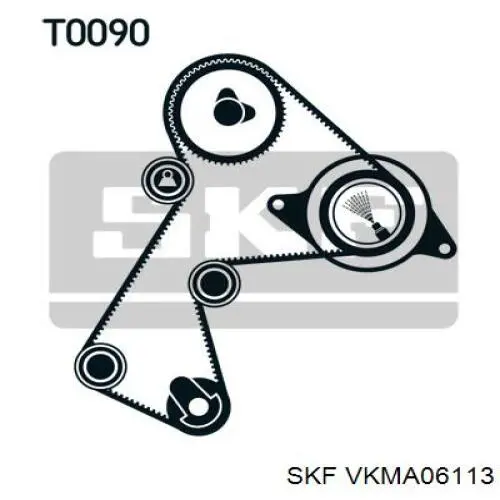 VKMA06113 SKF комплект грм