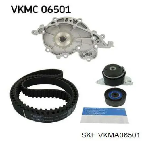 Ремінь ГРМ, комплект VKMA06501 SKF