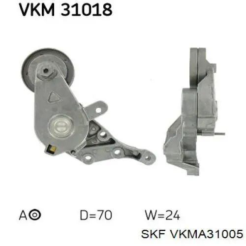VKMA31005 SKF ремінь приводний, агрегатів, комплект