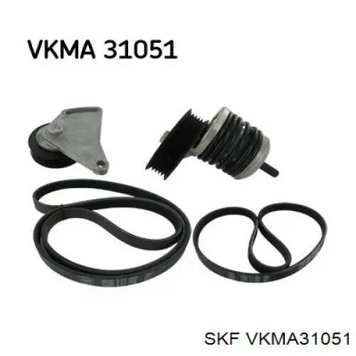 Купити VKMA31051 SKF Ремінь приводний, агрегатів, комплект