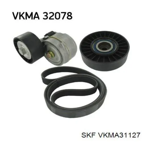 Ремінь приводний, агрегатів, комплект SKF VKMA31127 ціна, від 65.79 USD
