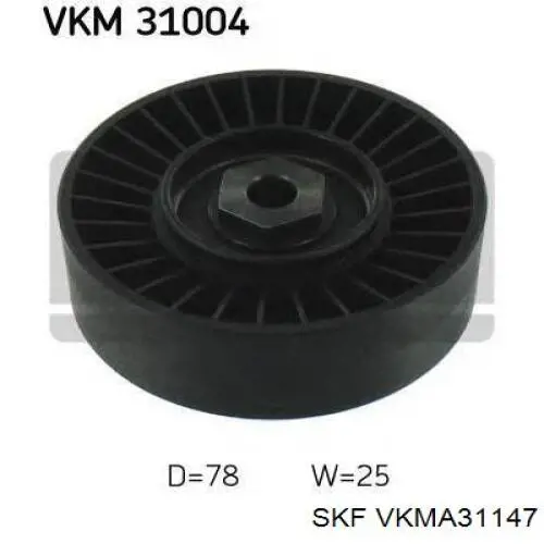 Ремінь приводний, агрегатів, комплект VKMA31147 SKF