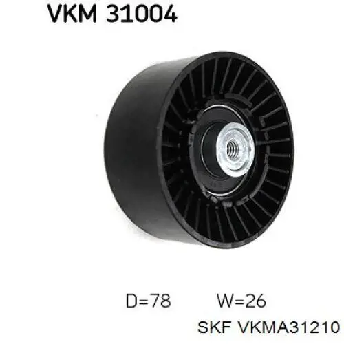 Ремінь приводний, агрегатів, комплект VKMA31210 SKF