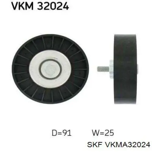 VKMA32024 SKF Ремінь приводний, агрегатів, комплект
