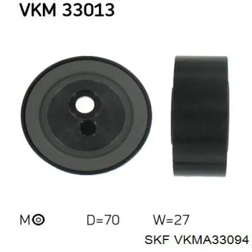 VKMA33094 SKF ремінь приводний, агрегатів, комплект