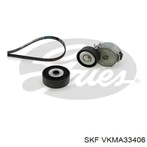 Ремінь приводний, агрегатів, комплект SKF VKMA33406 ціна, від 68.79 USD