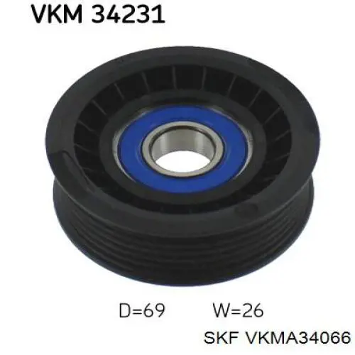 VKMA34066 SKF ремінь приводний, агрегатів