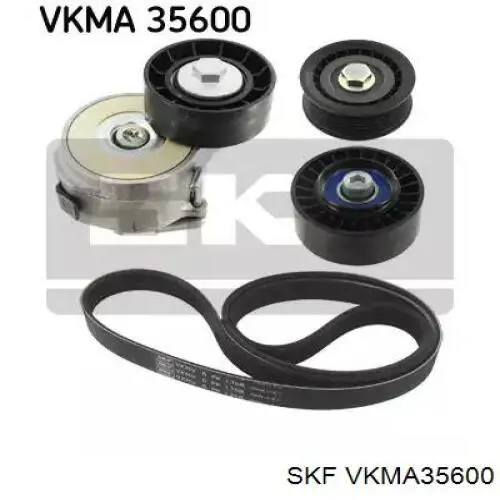 Ремінь приводний, агрегатів, комплект SKF VKMA35600 ціна, від 91.16 USD