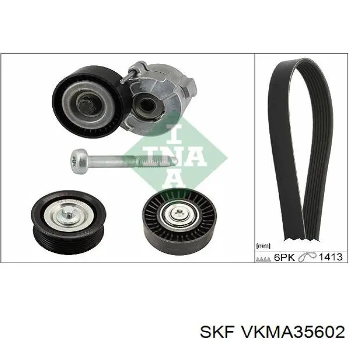 Ремінь приводний, агрегатів, комплект VKMA35602 SKF