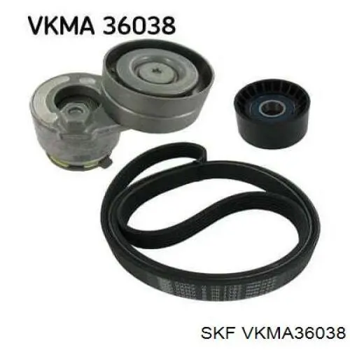VKMA36038 SKF ремінь приводний, агрегатів, комплект
