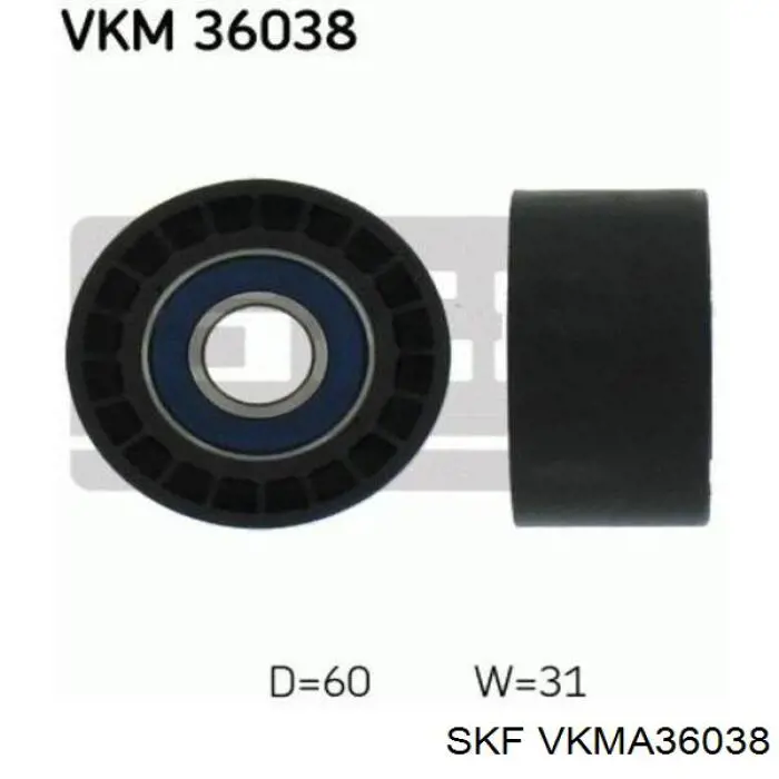 Ремінь приводний, агрегатів, комплект VKMA36038 SKF