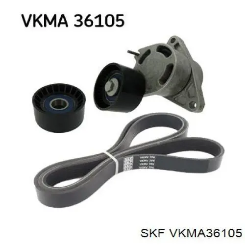 Купити VKMA36105 SKF Ремінь приводний, агрегатів, комплект