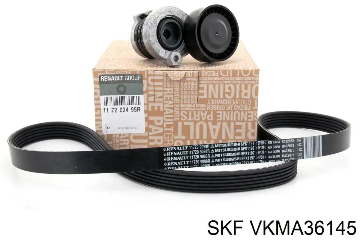 Ремінь приводний, агрегатів, комплект VKMA36145 SKF