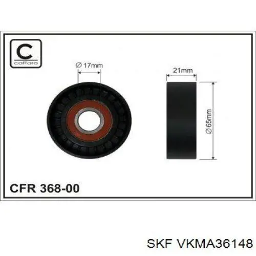 Купити VKMA36148 SKF Ремінь приводний, агрегатів, комплект