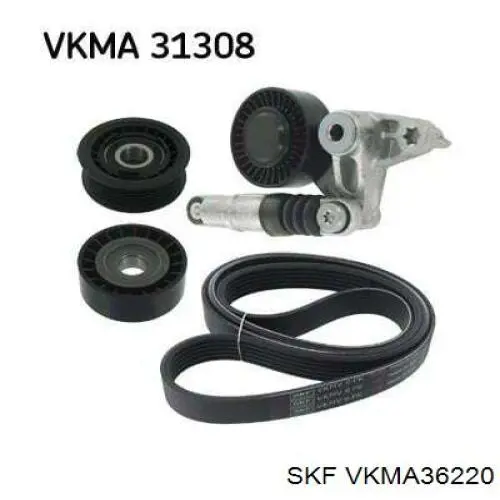 Ремінь приводний, агрегатів, комплект VKMA36220 SKF