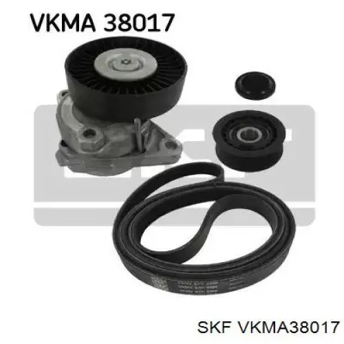 VKMA38017 SKF ремінь приводний, агрегатів, комплект