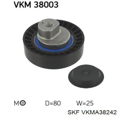 VKMA38242 SKF ремінь приводний, агрегатів, комплект