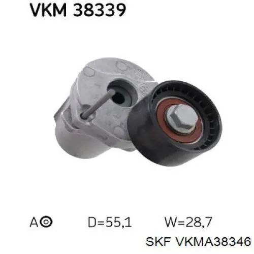 Купити VKMA38346 SKF Ремінь приводний, агрегатів, комплект