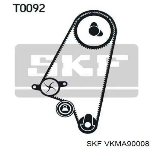 Ремкомплект ГРМ SKF VKMA90008