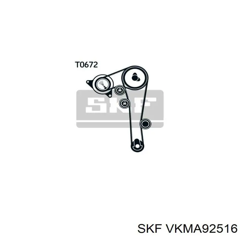 Комплект ГРМ SKF VKMA92516 ціна, від 112.70 USD